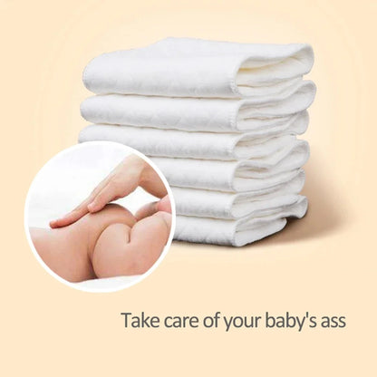 10pcs Cotton Diapers Children Washable Reusable Baby Diaper Pad Folding Kids Changing Pads Accessories "