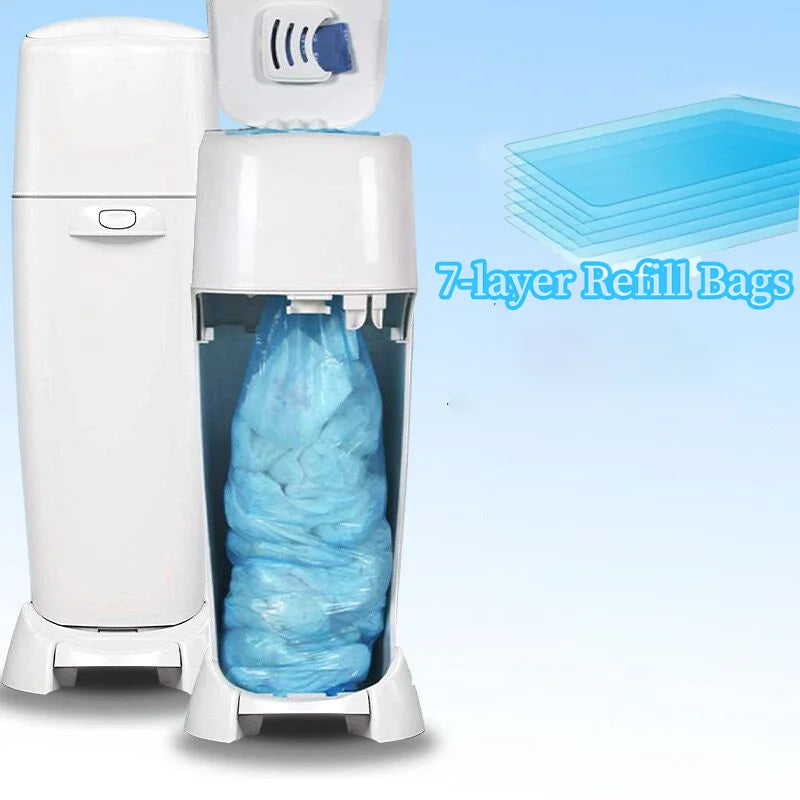 Nappy Bin Refill Bags for Sangenic Tommee Tippee, Refill Bags for Genie, Diaper Pail Refills for Angelcare for Munchkin, Scented