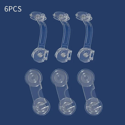6PCS Baby Cabinet Locks Strap Drawer Child Anti Opening Refrigerator Lock Home Safety Protection Buckle