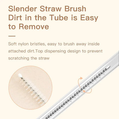 360 Degree Rotation 3 in 1 Silicone Baby Bottle Pacifier Brush Wash Water Cup Container Straw Cleaning Brush Set