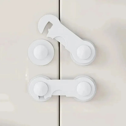 5PCS Multi-Use Baby Safety Locks – Cabinet, Drawer & Room Lock Set | Anti-Pinch Folio Design | Essential Home Protection