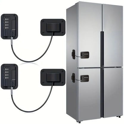 Refrigerator Fridge Freezer Door Lock With Password Proof For Kitchen Cabinets And Drawers
