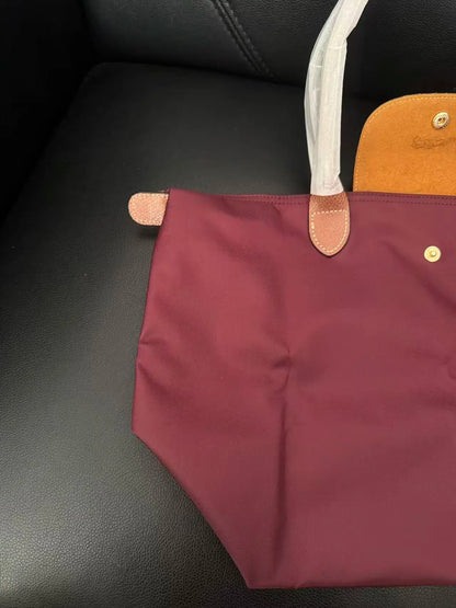 2026 femmes Y2K, sac à main en nylon écologique pliable, sac à bandoulière simple grande capacité Commuter bag