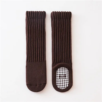 Lawadka Newborn Baby Girl Boy Socks Winter Thick Warm Baby Knee High Long Socks for Girls Boys Soft Toddler Sock Anti slip 0-4Y