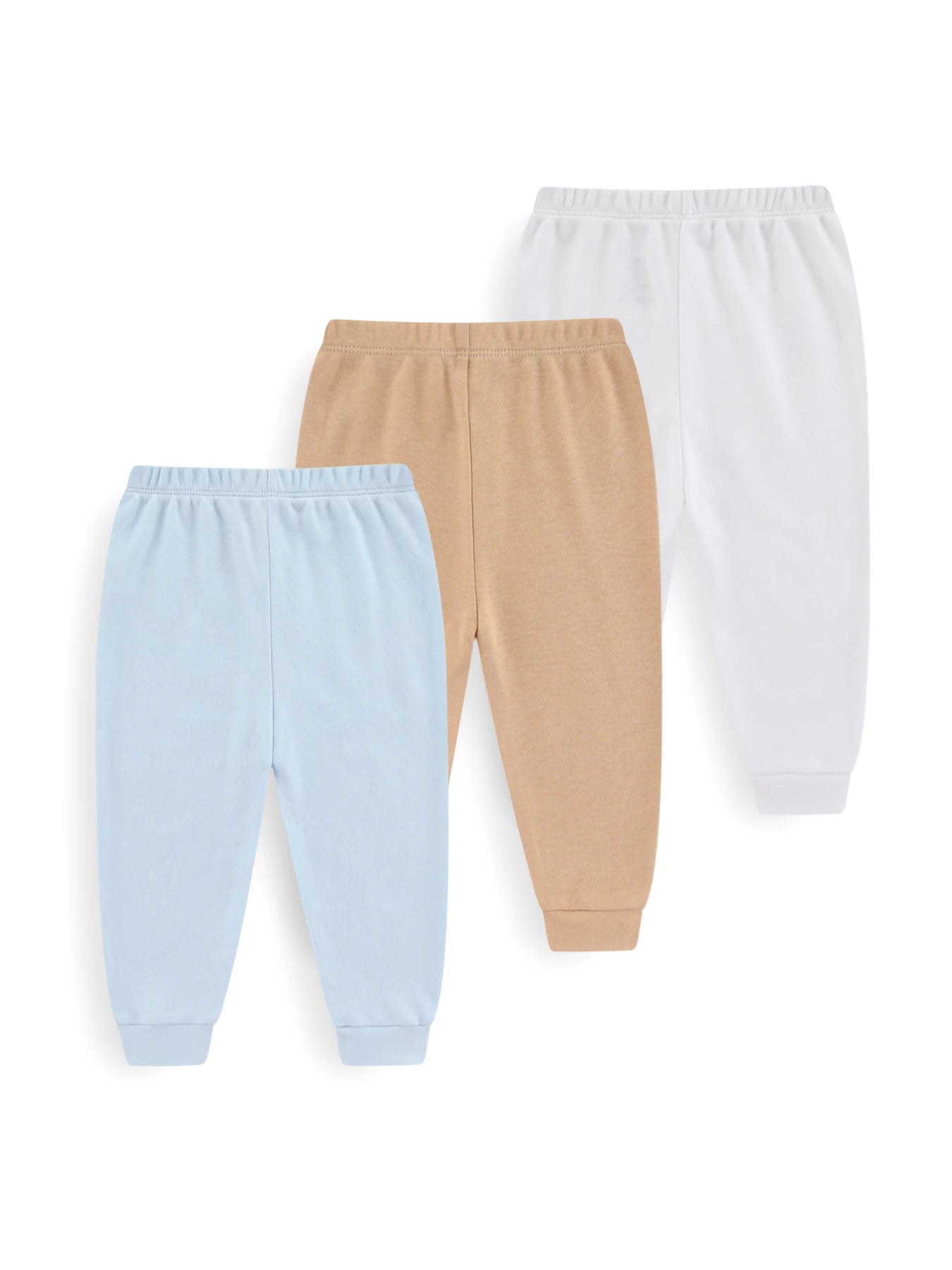 Kiddiezoom 1/3 Pcs Four Seasons Fashion Solid 100%Cotton Baby Boy Girl Pants Soft 100%Cotton Infants Trousers Accessories