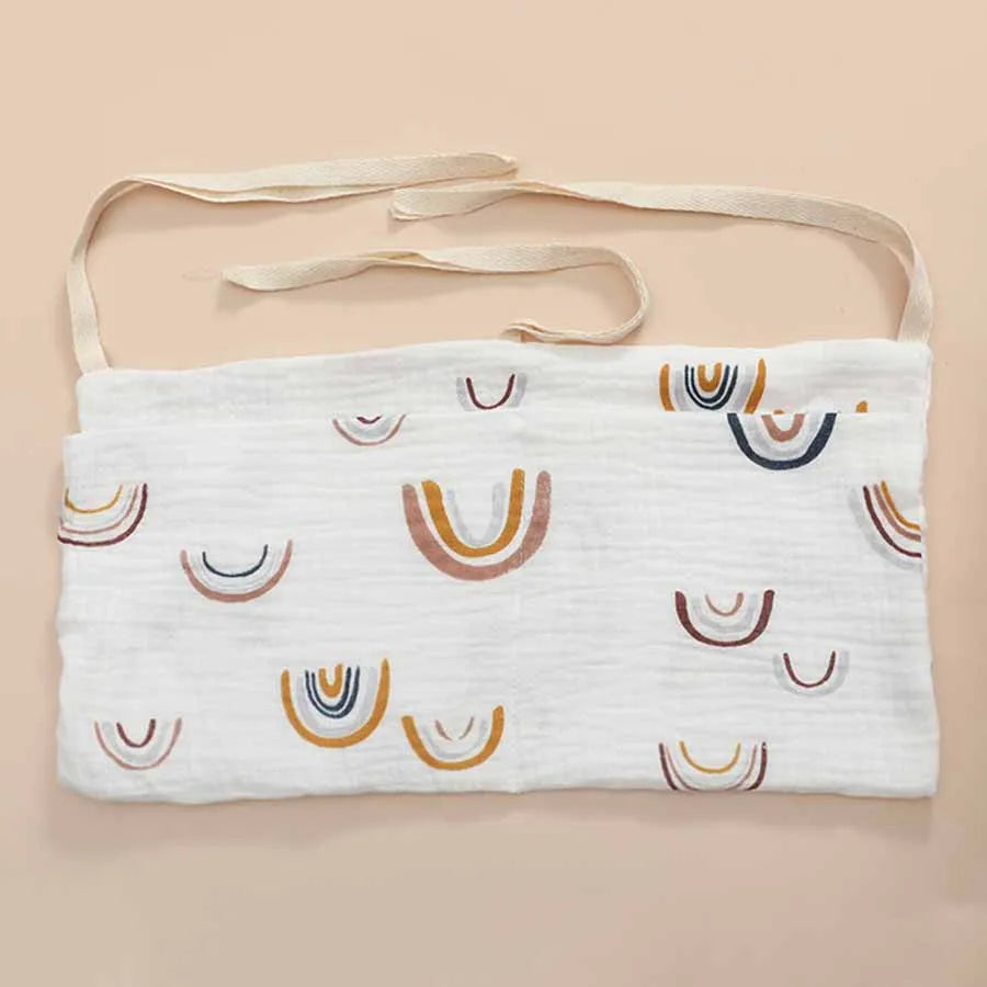 2 Pocket Baby Bed Storage Bags Bedside Hanging Urine Bag Baby Toy Bag Baby Cart Diaper Hanging Bag Baby Bed Storage Bag