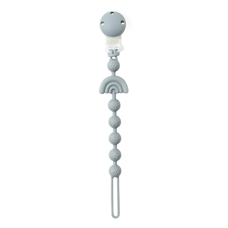 Baby Silicone Pacifier Chain Clip Dummy Nipples Holder Clips BPA Free Babies Teething Chain Toy Gifts For Cute Baby Accessories
