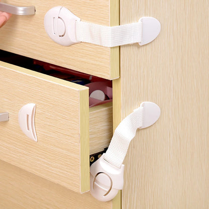 1/5/10pcs Child Safety Cabinet Lock Baby Proof Security Protector Drawer Door Cabinet Lock Plastic Protection Kids Safety Door