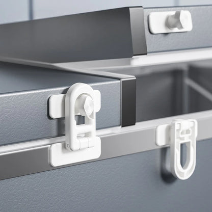 Child Safety Fridge Door Lock No Drill No Screw Childproof Refrigerator Lock Baby Safety Protection Locks for Cupboard Microwave