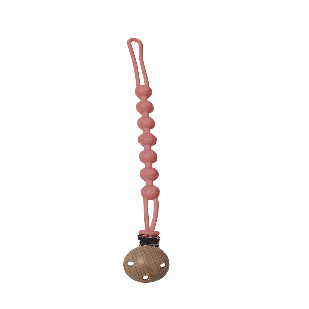 Baby food grade silicone pacifier clip - anti fall baby pacifier clip without bisphenol A cute animal design
