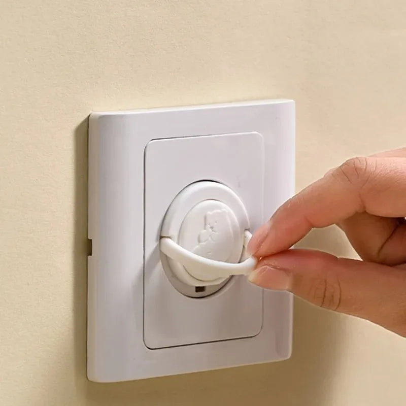10pcs Baby Safety Socket Covers Child Electric Shock Protection Anti-electric Shock Outlet Protectors for Home Security