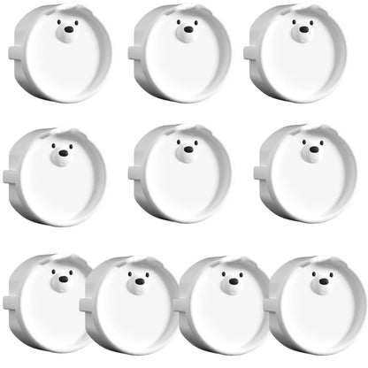 10/5PCS Baby Safety Electric Outlet Cover Cartoon Bear Baby Proofing Socket Protectors Shock Prevention Child Safety Plug Caps