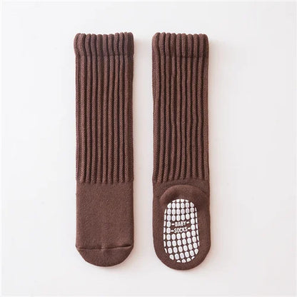 Lawadka Newborn Baby Girl Boy Socks Winter Thick Warm Baby Knee High Long Socks for Girls Boys Soft Toddler Sock Anti slip 0-4Y