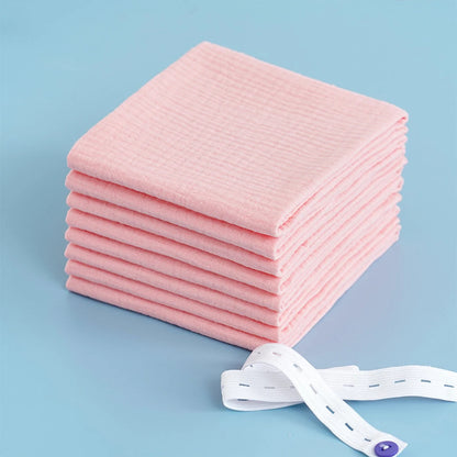 10pcs Cotton Baby Gauze Diapers For Newborn Baby Nappy Changing 43x45cm Washable Reusable Double Layer Soft Baby Towels