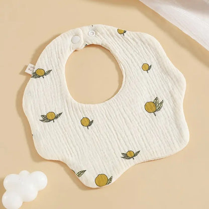 Cotton Gauze Baby Bib Babies Accessories Newborn Baby Apron Feeding Bib 6 Layer Muslin Burp Cloths Kids Saliva Towel New Born