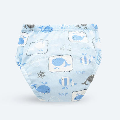 Reusable Soft Cotton Baby Breathable Diapers Pee Shorts Toddler Potty Training Pants Underwears for Boys & Girls Baby Nappies