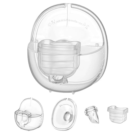 Wearable Breast Pump Parts Compatible with S18 S21 Pump, Milk Collector Cup, Flange Duckbill Valve, Silicone Diaphragm