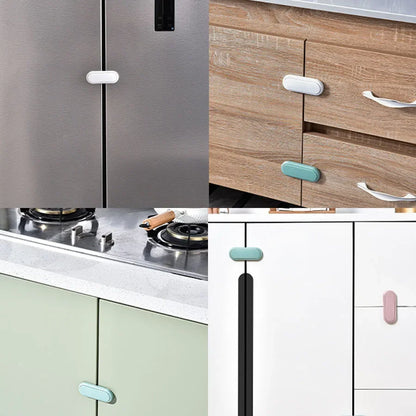 3pcs Child Safety Lock Refrigerator Lock Multifunctional Non Perforated Cabinet Door Lock Baby Protection Anti Pinch Hands