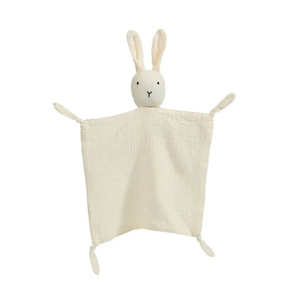Baby Cotton Muslin Comforter Blanket Soft Newborn Sleeping Dolls Kids Fashion Sleep Toy Soothe Appease Towel Bibs