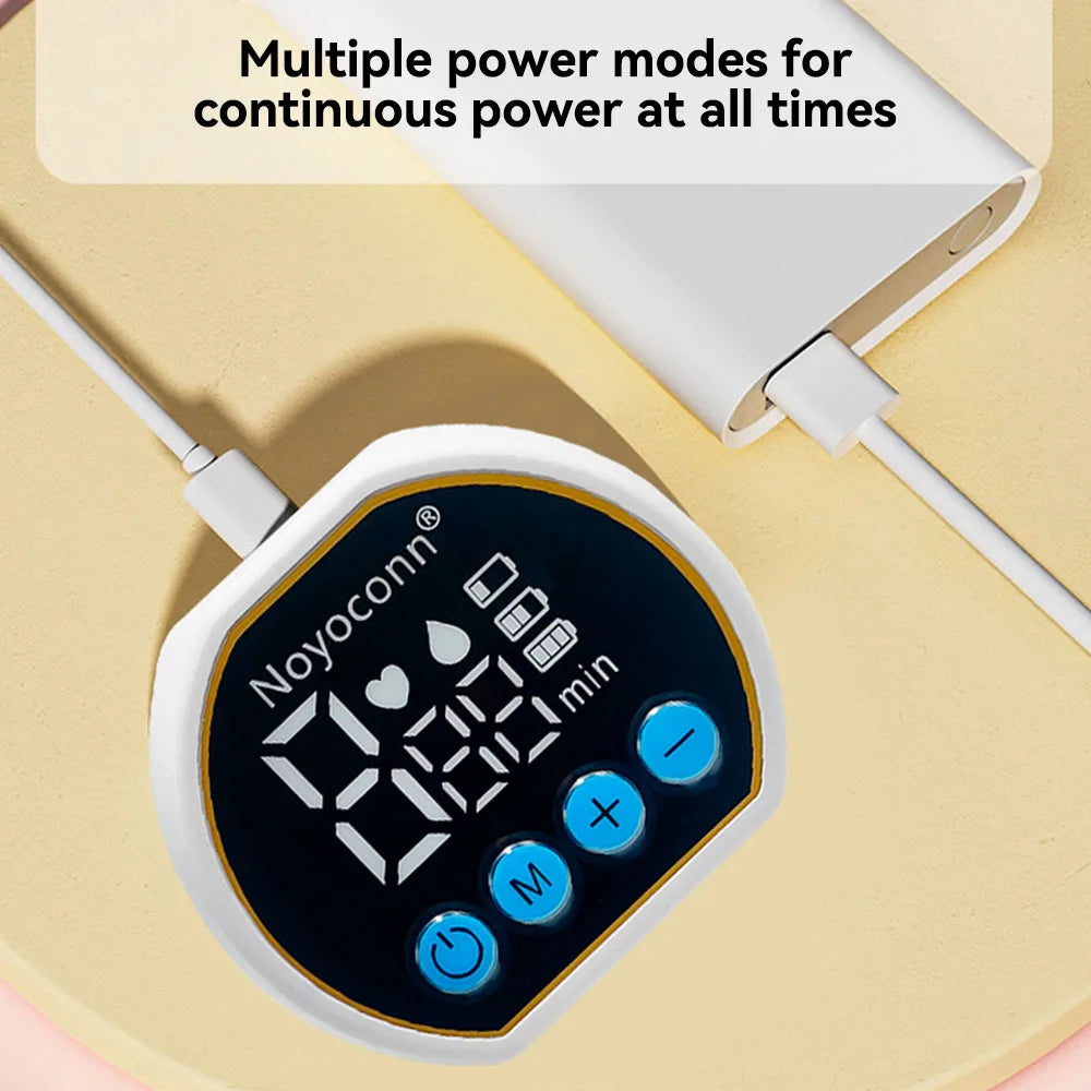MAMIJOY  Portable Double-sided Wearable Smart Breast Pump Silent Powerful Suction Electric Breast Pump For Baby BPA Free
