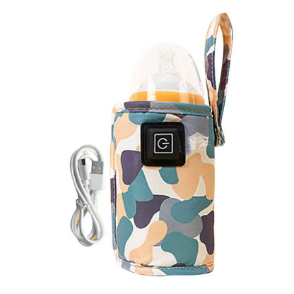 USB Milk Water Warmer Travel Stroller Insulated Bag Baby Nursing Bottle Heater Safe Kids Supplies for Outdoor Winter