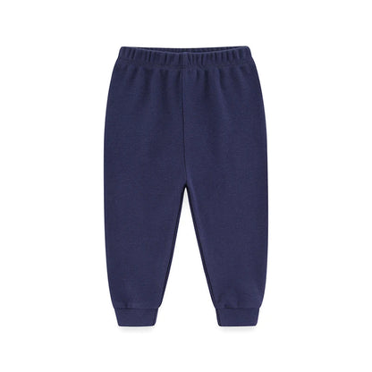 Kiddiezoom 1/3 Pcs Four Seasons Fashion Solid 100%Cotton Baby Boy Girl Pants Soft 100%Cotton Infants Trousers Accessories