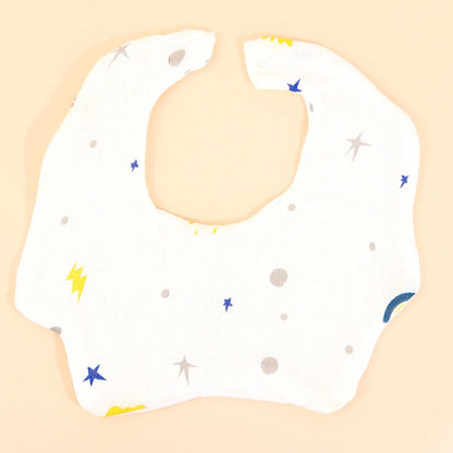 Cotton Gauze Baby Bib Babies Accessories Newborn Baby Apron Feeding Bib 6 Layer Muslin Burp Cloths Kids Saliva Towel New Born