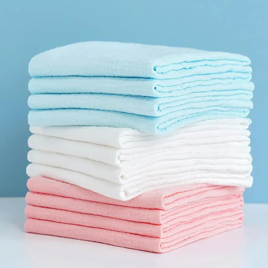 100% Cotton Baby Nappy for Newborn Changing 5-10PCS Baby Gauze Diapers 43x45cm Washable Reusable Double Layer Soft Baby Towels