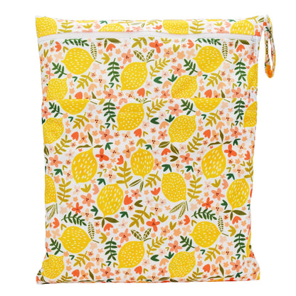 [Sigzagor] Wet Dry Bag With Two Zippered Baby Diaper Nappy Waterproof Reusable Washable