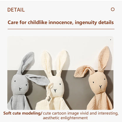 Baby Cotton Muslin Comforter Blanket Soft Newborn Sleeping Dolls Kids Fashion Sleep Toy Soothe Appease Towel Bibs