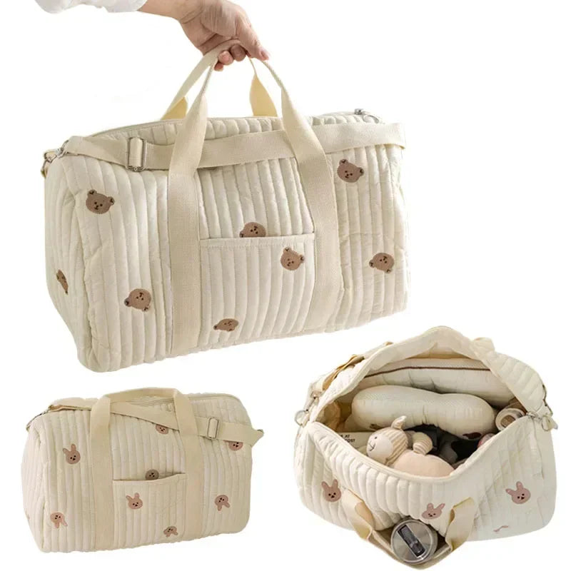 Mommy Bag Bear Maternity Pack Baby Diaper Bag Stroller Nappy Organizer Portable Luggage Tote Bags Travel Changing Messenger Bag