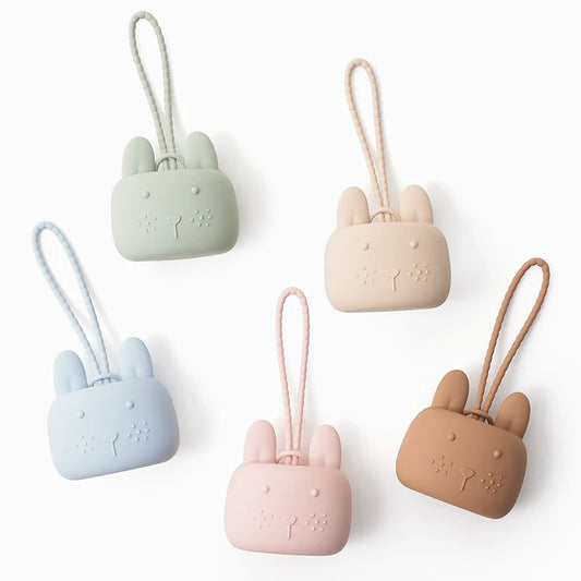 1pc Baby Silicone Pacifier Holder Case, 100% Soft Silicone Nipple Holder Container Box Keep Pacifier Case Pacifiers