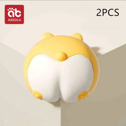 AIBEDILA Children Silicone Anti-collision Angle Cartoon Cute Safety Protection Corner Table Paste Sets of Baby Safety Protection