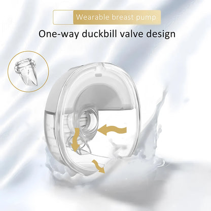 Wearable Breast Pump Smart Household Electric Breast Pumps Comfort Milk Collector with LED Display 3 Modes