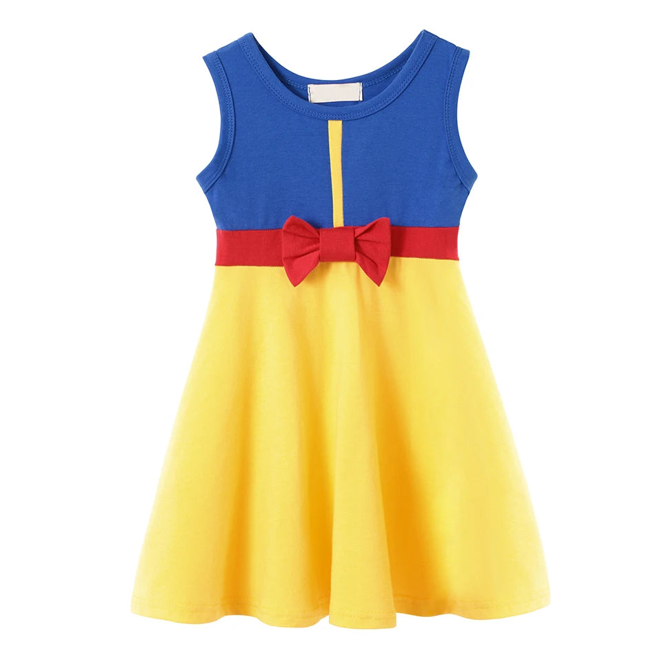 2025  Girl Summer Princess Dress Clothing Rapunzel Elsa Anna Cosplay Birthday Party Dress