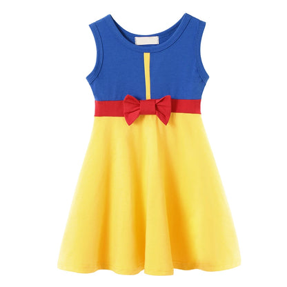 2025  Girl Summer Princess Dress Clothing Rapunzel Elsa Anna Cosplay Birthday Party Dress