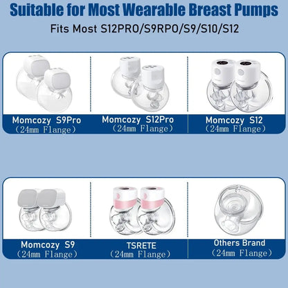 Breast Pumping Accessories Duckbill Valve and Silicone Diaphragm Compatible with Momcozy S12 Pro/S9 Pro/S12/S9 Breast Pump