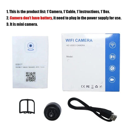 New X5 Mini Night Vision 1080P Wireless Surveillance Camera Lightweight Clear Portable Motion Detection Premium Quality