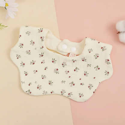 Cotton Gauze Baby Bib Babies Accessories Newborn Baby Apron Feeding Bib 6 Layer Muslin Burp Cloths Kids Saliva Towel New Born