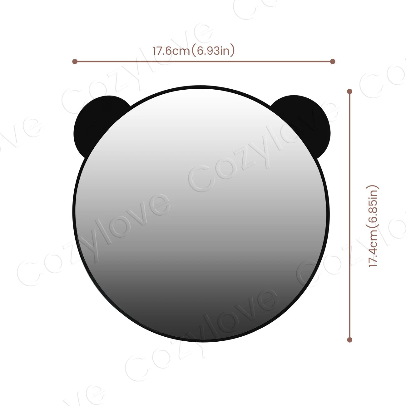 Round Shatterproof Baby Car Mirror, Wide Crystal Clear View for Rear-Facing Infant Monitoring
