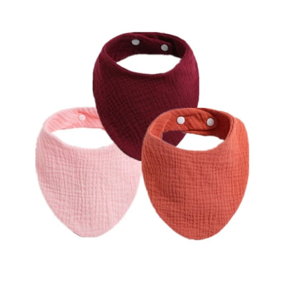 3PCS/5PCS Muslin Bibs Baby Face Towel Wash Cloth Drooling Bibs Toddlers Neck Scarf Baby Stuff Dropshipping