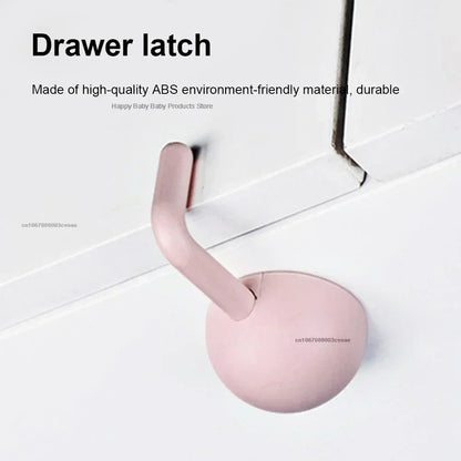 Safety Cabinet Multifunctional 1/2/3pc Baby Safety Lock Anti-Pinch Hand Children Door Drawer Locks Security Refrigerator Buckle