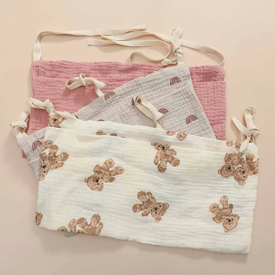 2 Pocket Baby Bed Storage Bags Bedside Hanging Urine Bag Baby Toy Bag Baby Cart Diaper Hanging Bag Baby Bed Storage Bag