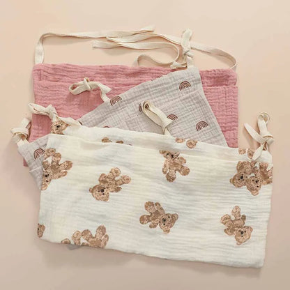2 Pocket Baby Bed Storage Bags Bedside Hanging Urine Bag Baby Toy Bag Baby Cart Diaper Hanging Bag Baby Bed Storage Bag