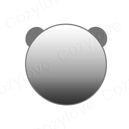 Round Shatterproof Baby Car Mirror, Wide Crystal Clear View for Rear-Facing Infant Monitoring