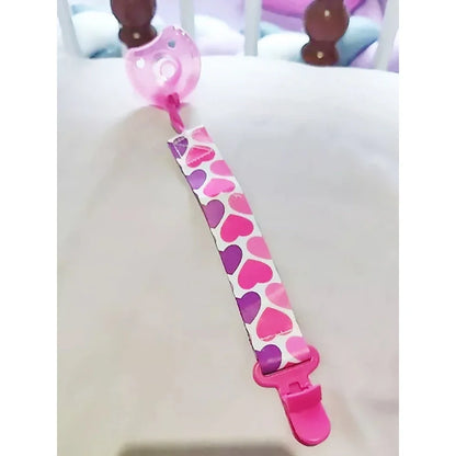 4pcs/set Newborn Pacifier Chain Clip Double-sided Printed Pacifier Belt Pacifier Holder Infant Feeding