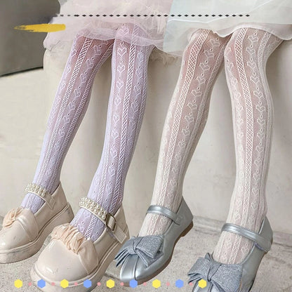 Girl Mesh Pantyhose, Fashion Nylon Girls Stocking,  Elasticity Girl Gift Children's Tights Children