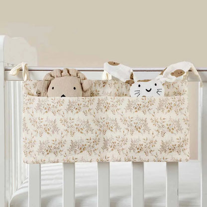 2 Pocket Baby Bed Storage Bags Bedside Hanging Urine Bag Baby Toy Bag Baby Cart Diaper Hanging Bag Baby Bed Storage Bag