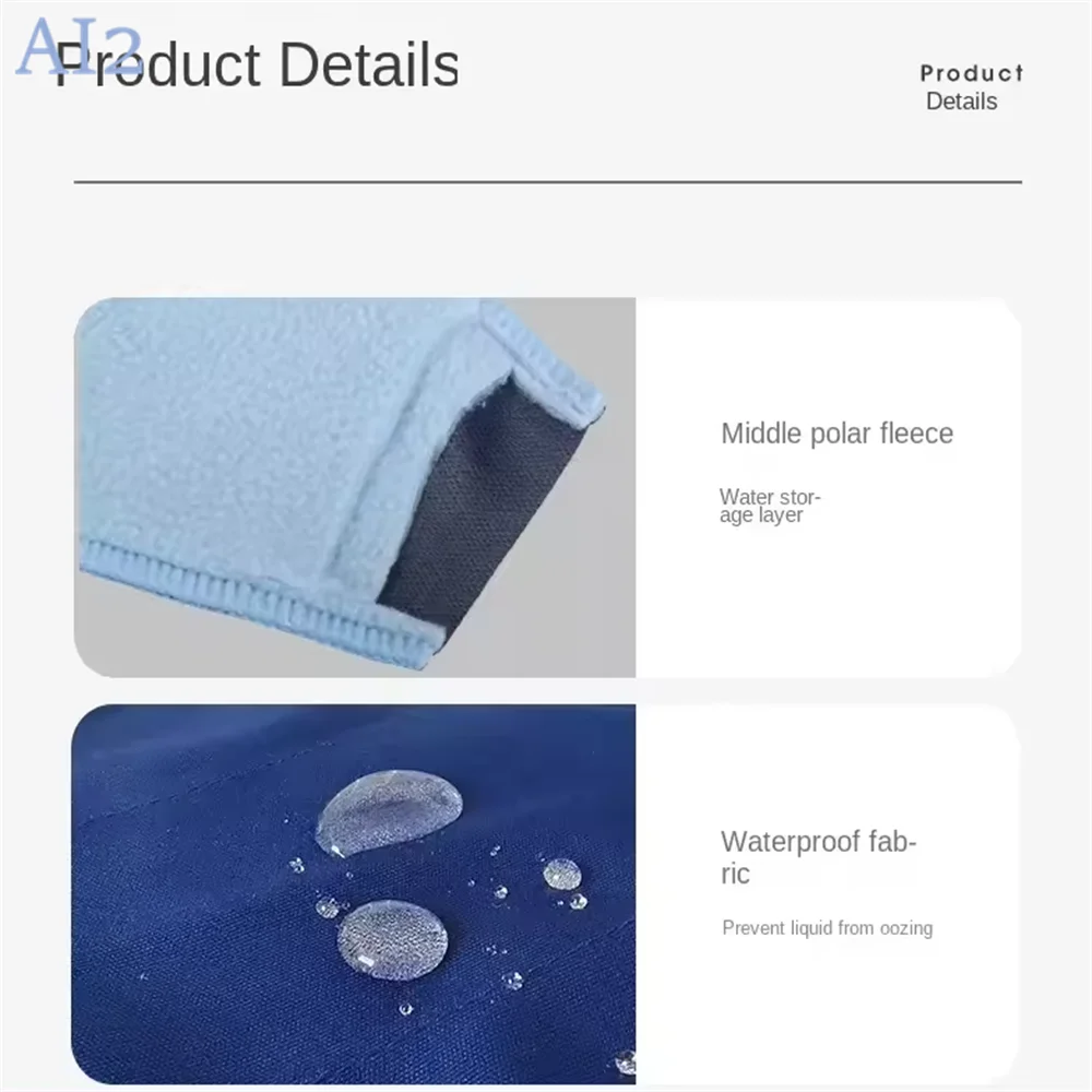 Reusable Super Absorbent Sanitary Pad Set Soft Washable Cloth Menstrual Pads with 2 Cover 5 Replacement Pads 1 Storage Bag