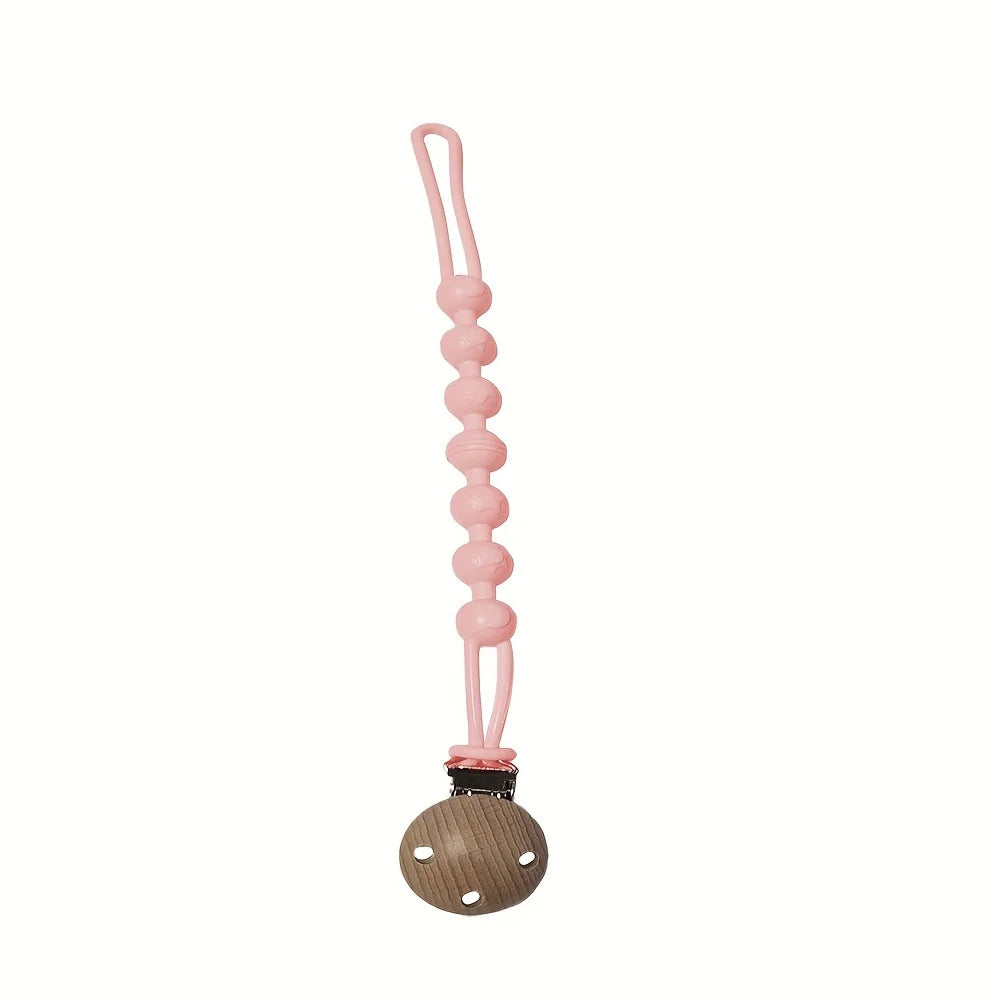 Baby food grade silicone pacifier clip - anti fall baby pacifier clip without bisphenol A cute animal design